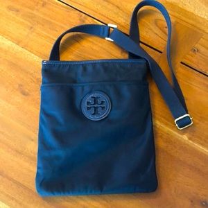 Tory Burch Navy Blue Nylon Crossbody